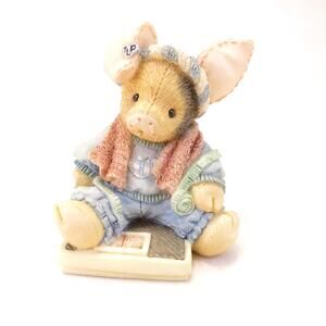 Enesco This Little Piggy This Little Piggy Had None Mary Rhyner #124559 Vintage